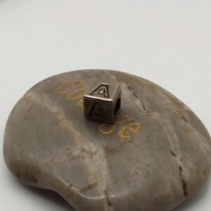 Silver A charm initial jewelry customized